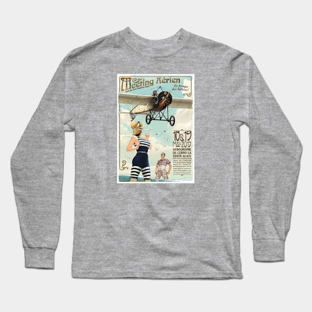 Classic Flight Over The Beach Long Sleeve T-Shirt by justicearenotsame